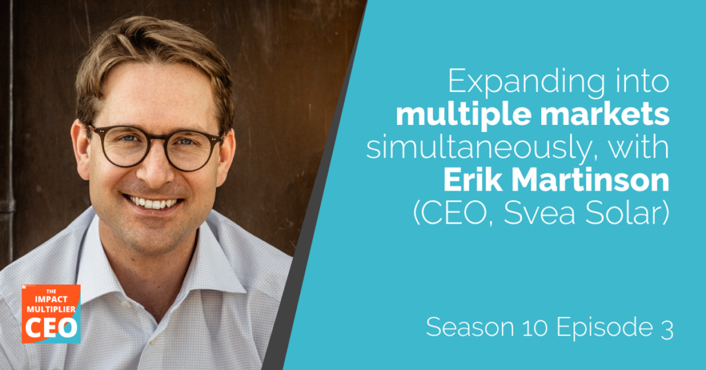 S10E03 Expanding into multiple markets simultaneously, with Erik